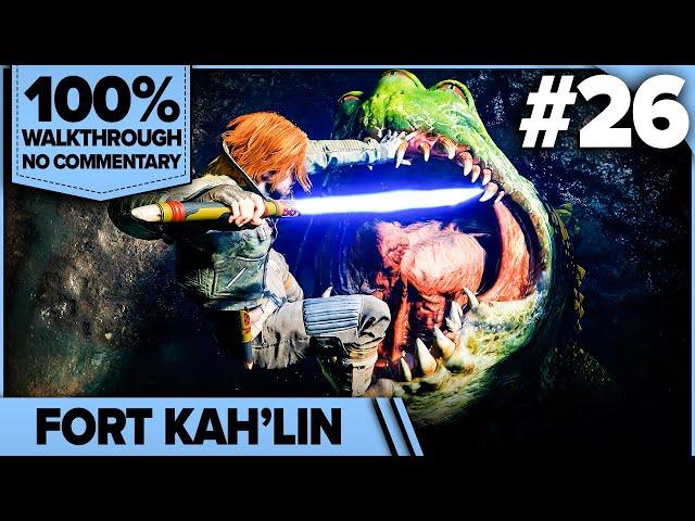 Star Wars Jedi: Survivor 100% Cinematic Walkthrough (Jedi Grand Master, No Damage) 26 FORT KAH'LIN