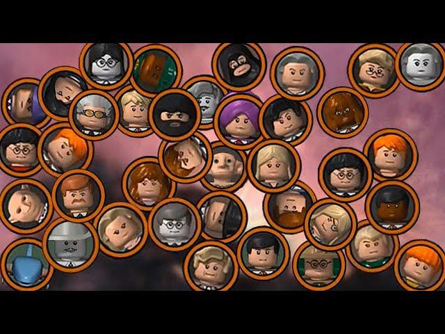 All characters' cards in the game LEGO Harry Potter: Years 1-4