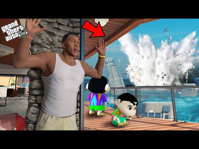 Franklin And Shinchan Face Their BIGGEST Storm Challenge In GTA 5!