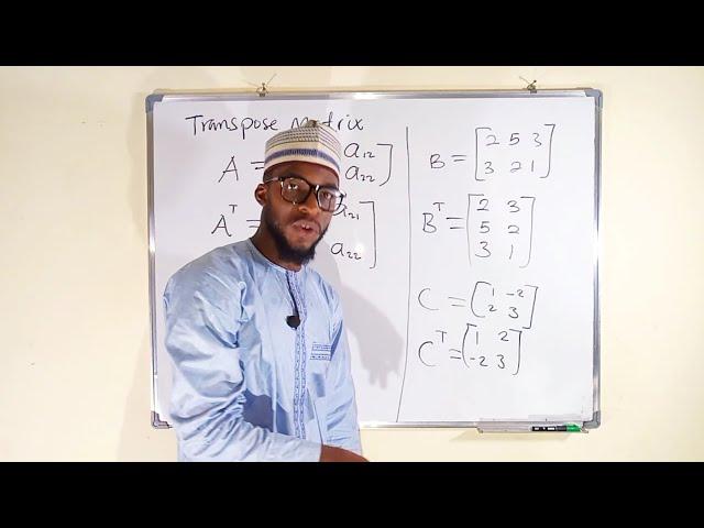 Transpose Matrix | Symmetric Matrix | Skew Symmetric Matrix