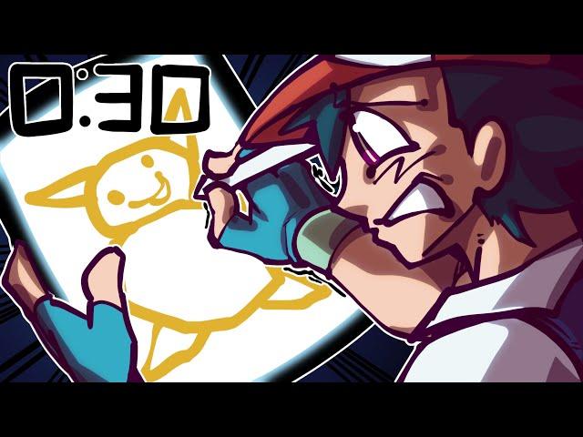 We Draw Pokemon in 30 Seconds, Then We Battle!