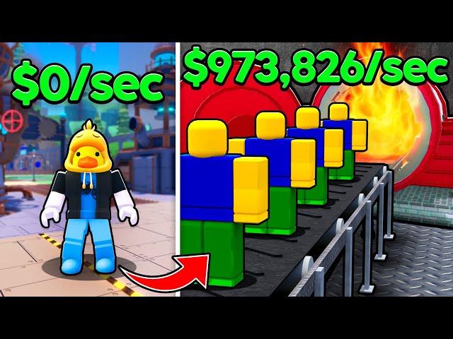 I Built MAX LEVEL Mega Factory Tycoon and Made $972,910,553 in Roblox! (Movie)