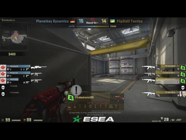 Flipsid3 electronic 1v3 CLUTCH FAST 3K vs Planetkey Nuke