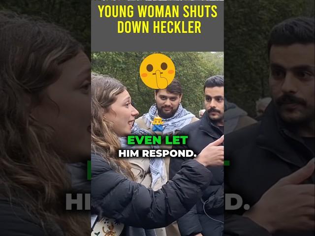 Young Woman Shuts Down Heckler! Mansur Speakers Corner Sam Dawah