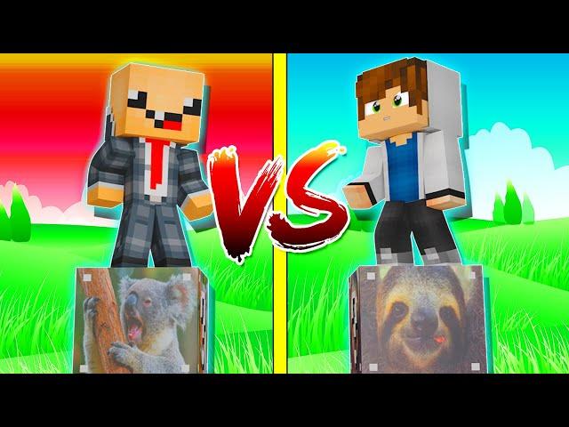 КОАЛА ЛАКИ БЛОК VS ЛЕНИВЕЦ ЛАКИ БЛОК! НУБ ПРОТИВ ПРО! ВЫЖИТЬ НА 1 БЛОКЕ! #92