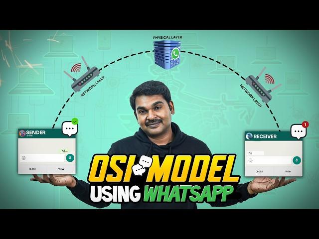 The OSI Model EXPLAINED with WhatsApp in Tamil ! You'll Never Chat the Same Way Again!| Cyber nanban