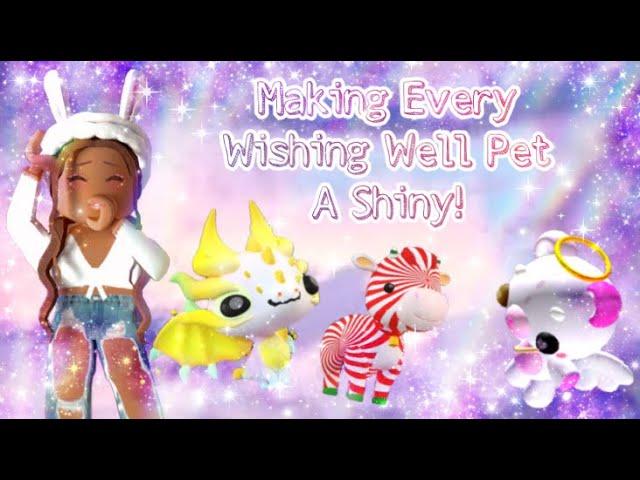 Making Almost Every Wishing Well Pet A Shiny Pet in Roblox Overlook Bay!