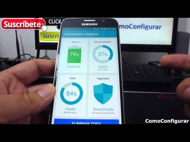 Cómo usar el Administrador Inteligente Samsung Galaxy S6 Español