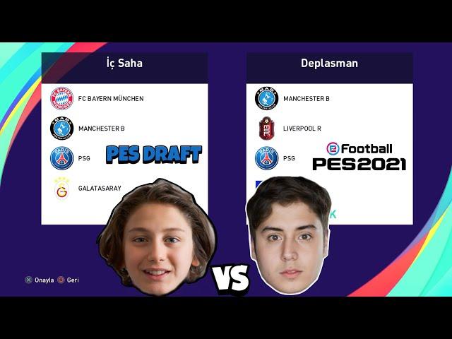 ABİMLE PES 2021 KAPIŞMASI !! (PES DRAFT) FORMA ÖDÜLLÜ