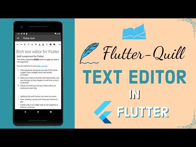 Text Editor in Flutter || Flutter Quill Text Editor Package