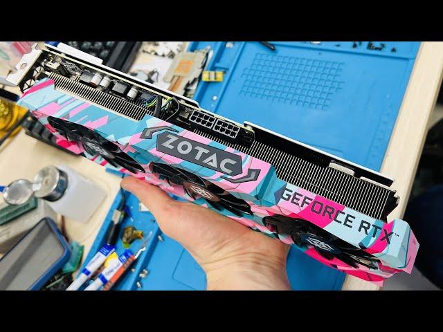 Клиент купил RTX3070 с Китая за 23000 рублей и принес обслужить!