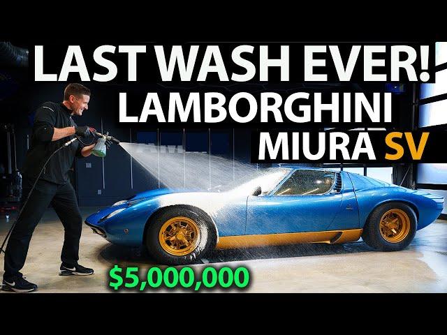 $5,000,000 Lamborghini Miura Last Wash Ever? Full Detail and Drive