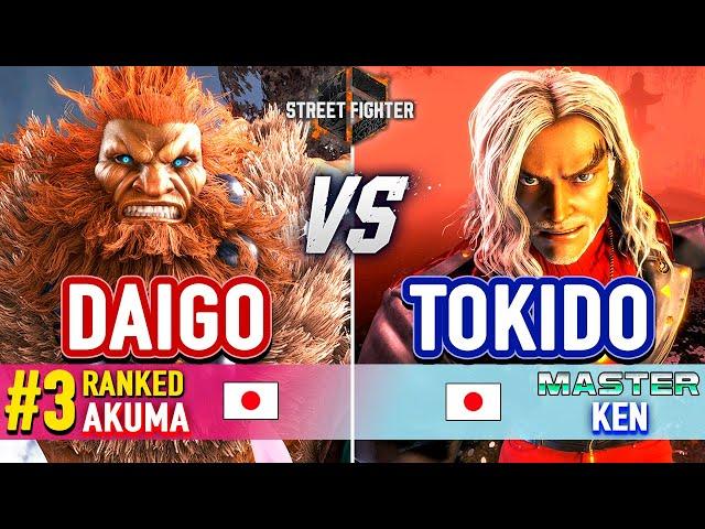 SF6  DAIGO (#3 Ranked Akuma) vs TOKIDO (Ken)  Street Fighter 6 High Level Gameplay