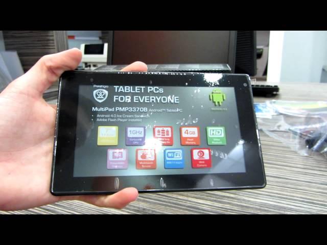 Prestigio MultiPad PMP3370B Android tablet kicsomagoló videó - mobilxTV