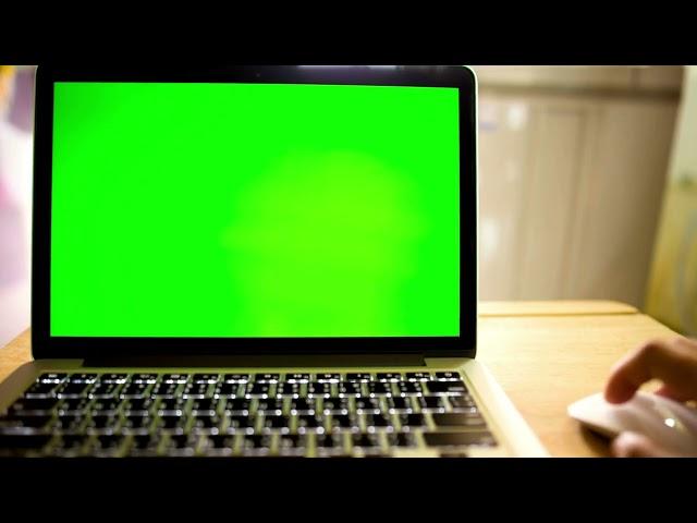 Computer Green Screen Video I Green Screen Computer Monitor I Laptop Green Screen Video I No Sound I