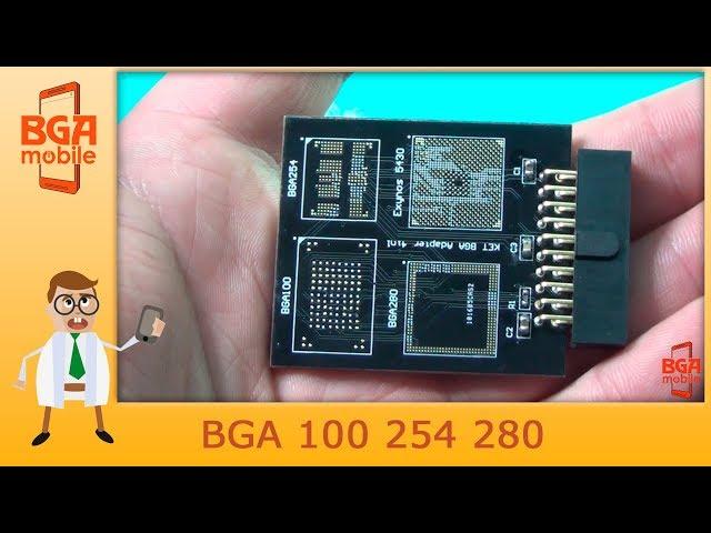 Bga 100 254 280 плата к KIT EMMC Tool and Елка