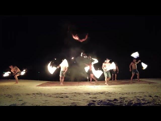 Fire show at ko SAMUI rayong THAILAND - December2022