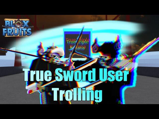 True Sword User Trolling - Blox Fruit - Roblox