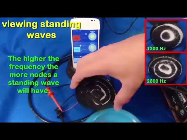 viewing standing waves with salt a science with bobert video short