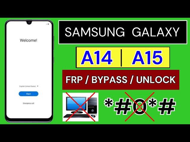 Samsung A14/A15 Frp Bypass Android 13/14 Without PC | Samsung Google Account Bypass