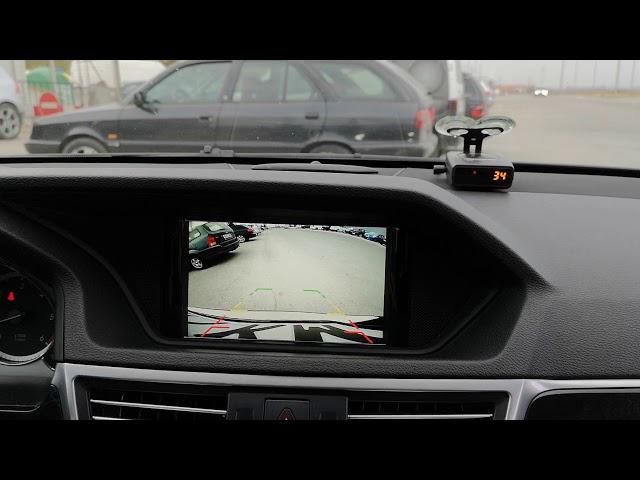 Mercedes E class W212 - front and rear view cameras to the factory screen