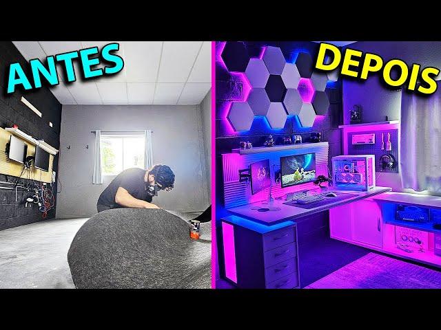 Eu Reformei meu Quarto Gamer | Mostrando todo Processo