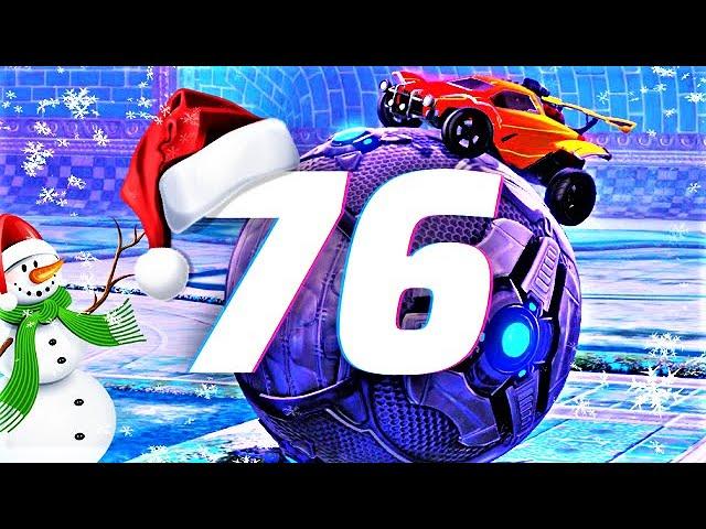ROCKET LEAGUE INSANITY 76 ! (BEST GOALS, FREESTYLES) MERRY CHRISTMAS ️
