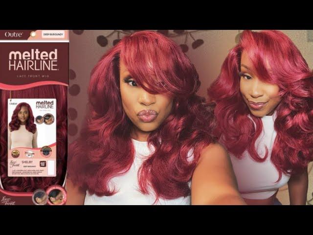 *NEW* THE PERFECT FALL WIG UNDER $40!?  OUTRE MELTED HAIRLINE DEEP BURGUNDY “SHELBY” REVIEW