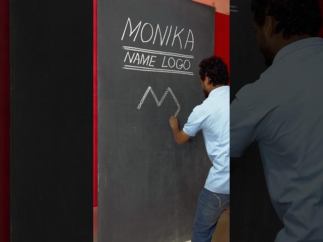 MONIKA Name Logo ️ #monika #name #logo #art #youtubeshorts