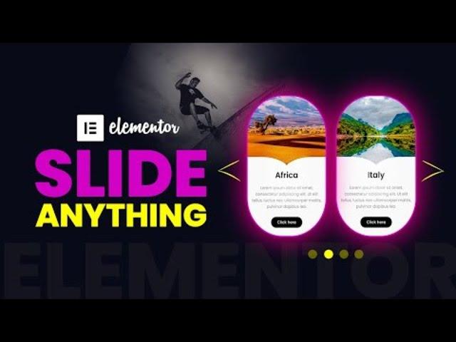 How to Turn anything into a SLIDER in Elementor (No Plugin)