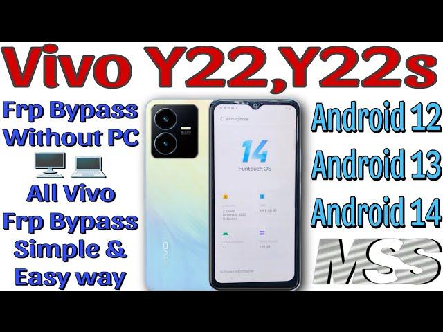 Vivo Y22 Frp Bypass Android 13 | Vivo Y22 Frp Bypass Android 14 | Vivo Y22 Frp Bypass 2024 |