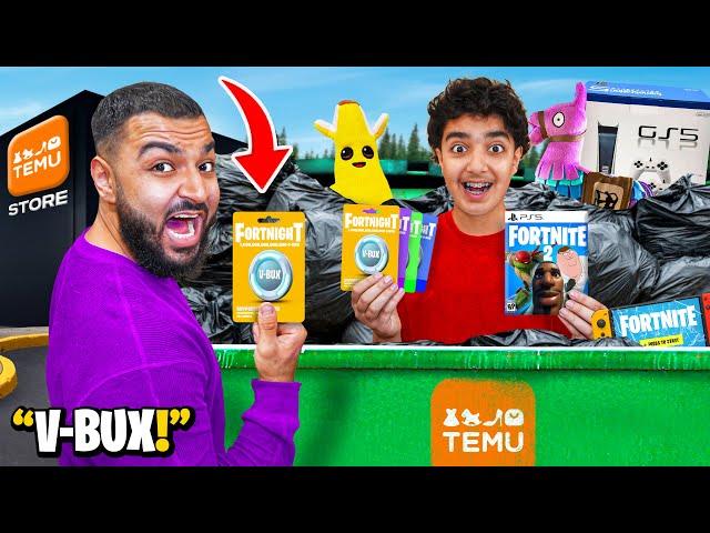 We Found FORTNITE 2 and FAKE VBUCKS While Dumpster Diving At TEMU! (JACKPOT!)