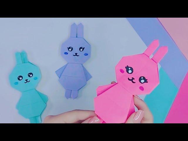 DIY|Origami paper rabbit|Оригами кролик из бумаги