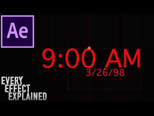 How to use Numbers & Timecode Text Effects in Adobe After Effects CC (Explained Ep. 18)