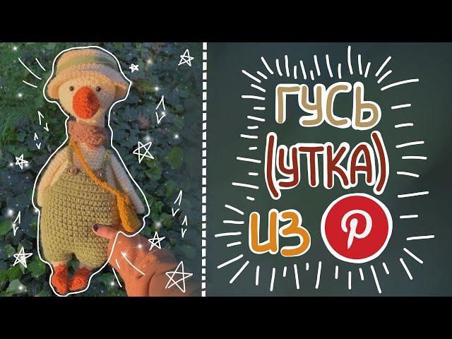 ГУСЬ (утка) из Pinterest (крючком) ТУТОРИАЛ