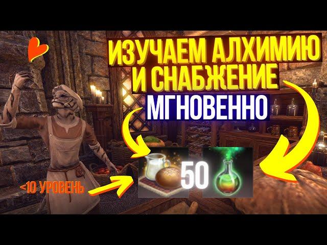 Как мгновенно прокачать Алхимию и Снабжение? | The Elder Scrolls Online | ТЕСО Туториал | TESO | ESO