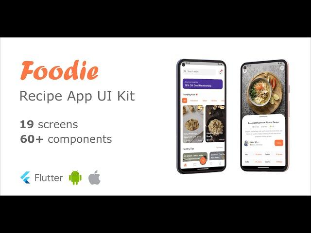 Foodie - Recipe App Flutter UI Kit