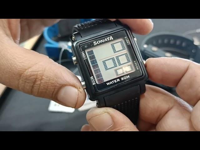 Sonata Sf 77043pp Digital Watch for Kids | How to Configure Time in Digital Watch #navyawatchgallery