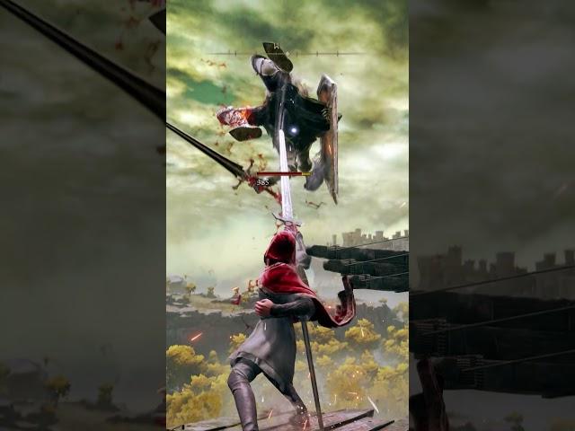 How To Cheese Godrick Knight at the top of Fort Haight  #eldenring  #funnyclips