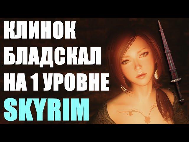 ПОЛУЧИТЬ КЛИНОК БЛАДСКАЛ НА 1 УРОВНЕ SKYRIM ГАЙД