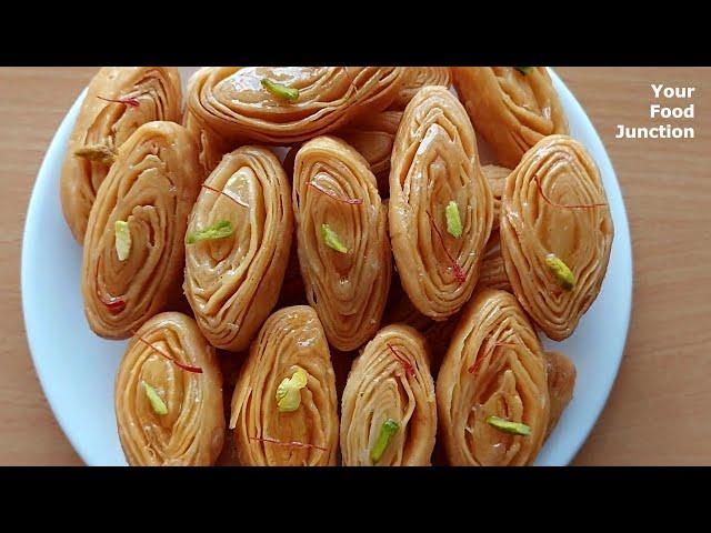 Khaja Recipe | Chirote | Bengali khaja | परफेक्ट खाजा । Diwali Special  | Your food junction.