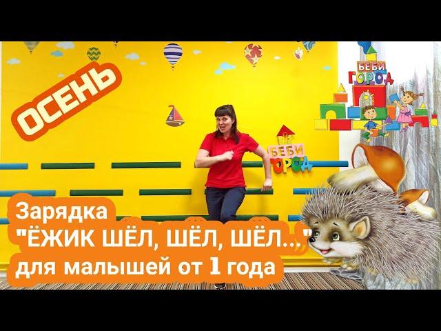 ЗАРЯДКА "ЁЖИК ШЁЛ, ШЁЛ, ШЁЛ... " ДЛЯ МАЛЫШЕЙ ОТ 1 ГОДА, ДЛЯ 2 ЛЕТ