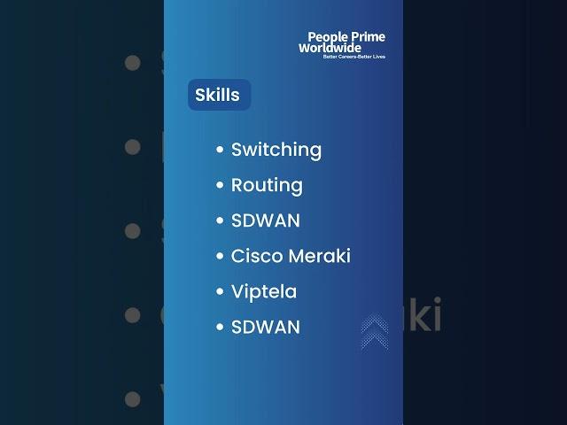 IT Infra Jobs: Network Administration with Switching & SDWAN Needed! | People Prime IT Infra Jobs