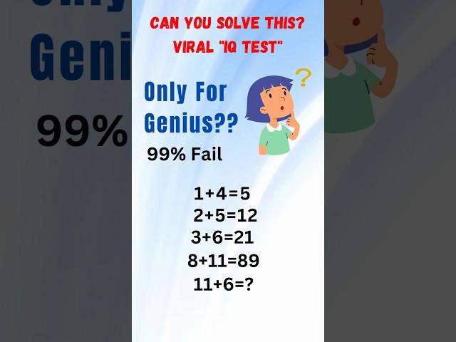 Genius IQ Question | IQ Challenge | Mind Booster #genius #iqboost #geniusmind #trending