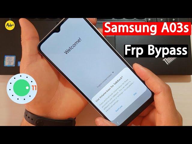 Samsung A03s Android 11 Bypass Google Account Without Pc تجاوز حساب جوجل بعد فورمات بدون حاسوب