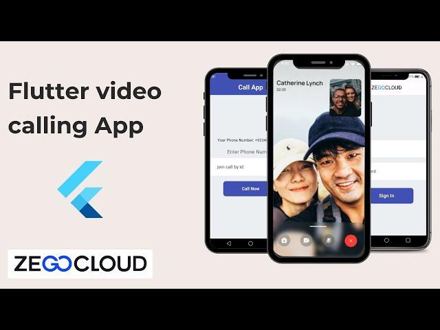 Video Call App in Flutter | Complete video calling app in flutter Using ZEGOCLOUD SDK