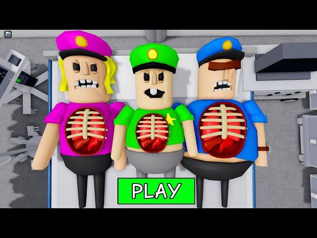 HOSPITAL MODE | POLICE FAMILY ESCAPE! SCARY OBBY #roblox #obby