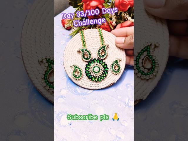 DAY 33/100 DAYS CHALLENGE/Laddugopal jewelry diy #radhakrishna#jewelrymaking#janmastami#ytshorts