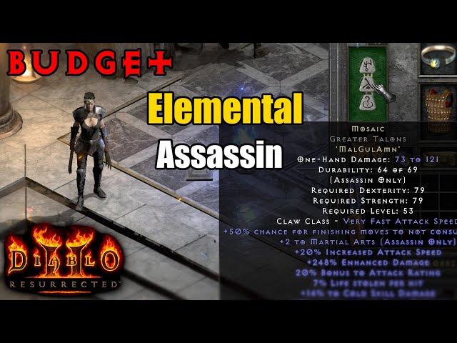 Budget Mosaic Elemental Martial Arts Assassin Elemental Build - Diablo 2 Resurrected