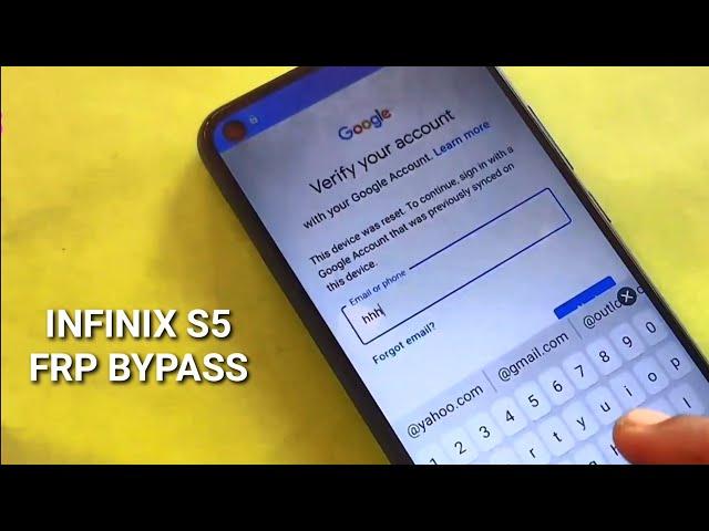 Infinix S5 FRP Bypass Latest Update 2020